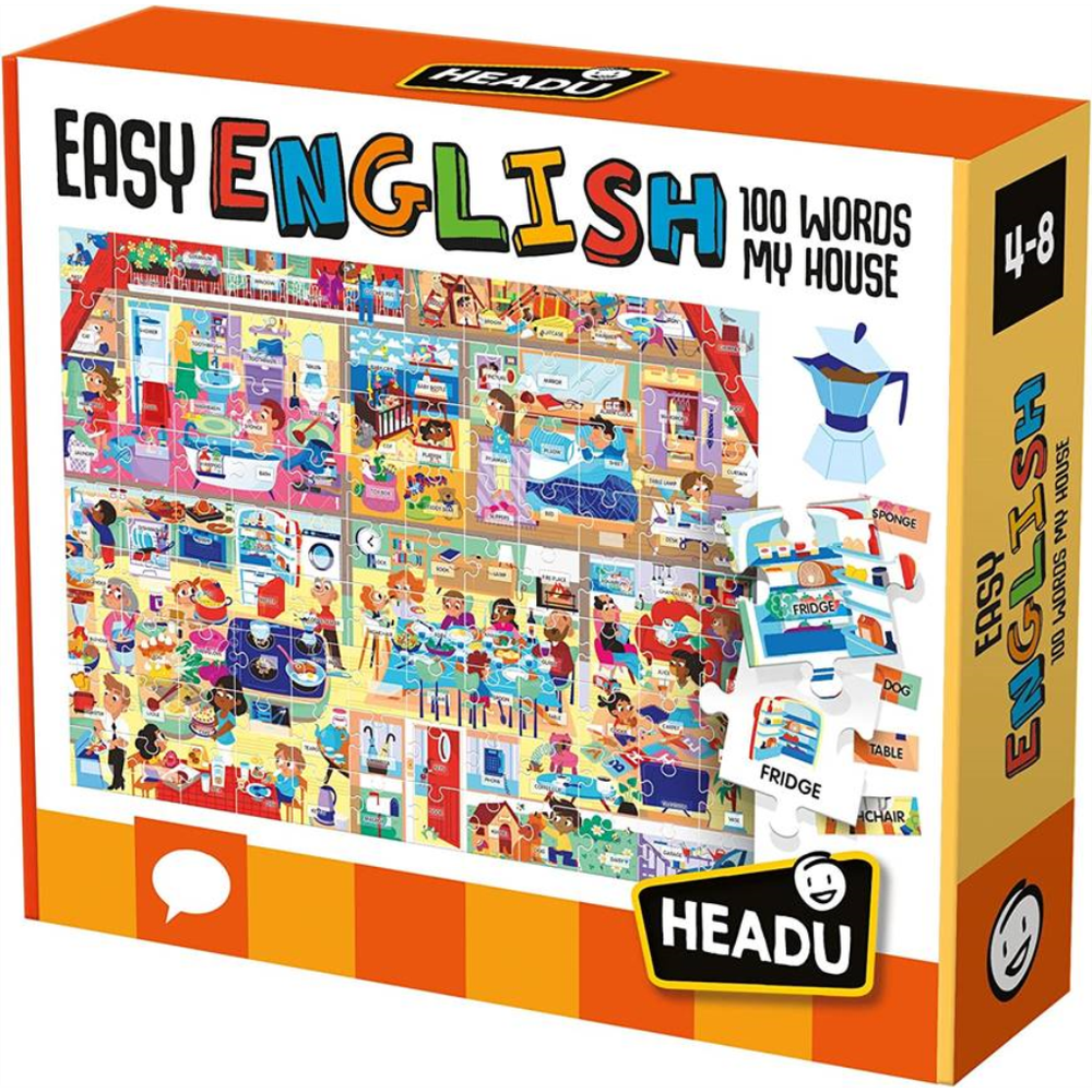 Headu Edukativne puzle Easy English 100 Words My House 23158 slika 1