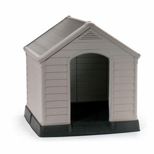 Kućica za pse Curver u grafitnoj boji, 95x99x99 cm
