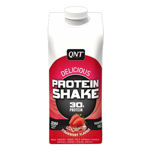 QNT Delicious Whey Shake, Jagoda, 330, ml slika 1