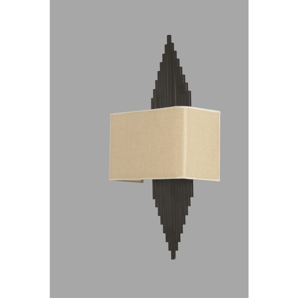 Zidna Lampa Aslı 8761-4 u Crno-Bež Boji slika 2