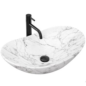 REA nadgradni umivaonik ROYAL 60 STATUARIO MARBLE mat