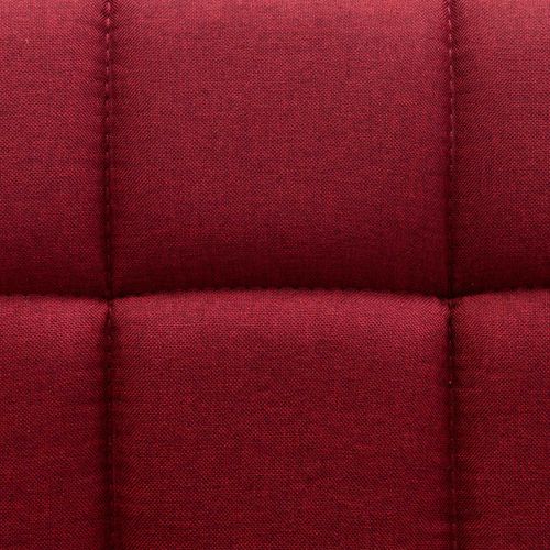 Okretne blagovaonske stolice od tkanine 2 kom crvena boja vina slika 27