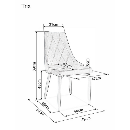 Stolica Trix-bež slika 2