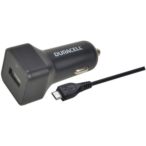 Duracell Autopunjač – Uni 1xUSB + MicroUSB cable 1m - 2.4A - Black slika 2