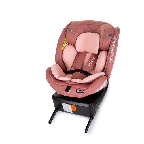 Chipolino autosjedalica I-SIZE 40-150 cm ISOFIX 360 "VOLARE" flamingo slika 10