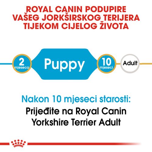 ROYAL CANIN BHN Yorkshire Terrier PUPPY, posebno za štence pasmine jorkširski terijer, do 10 mjeseci, 1,5 kg slika 8