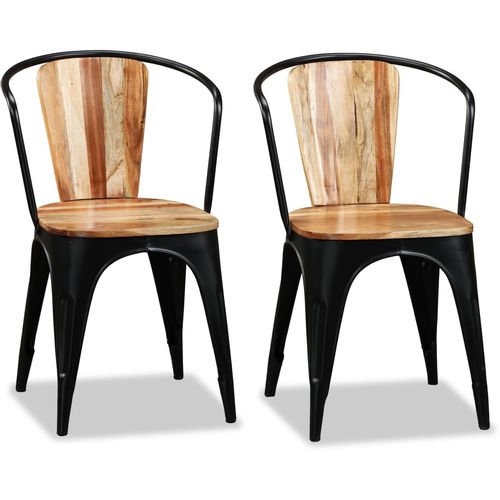 Blagovaonske stolice od masivnog bagremovog drva 4 kom slika 61