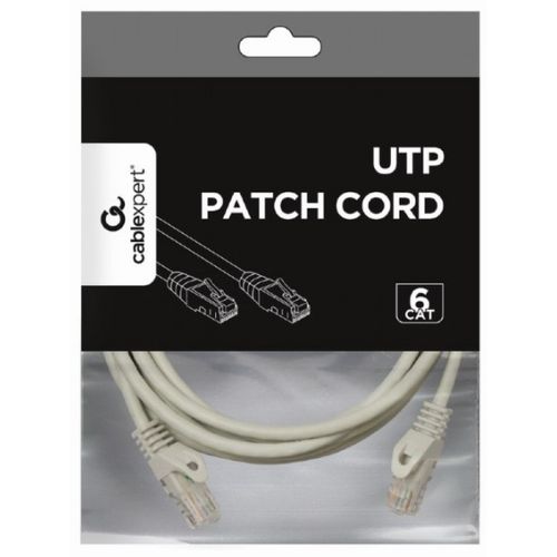 PP6U-CU-3M Gembird Mrezni kabl, CAT6 BAKARNI UTP Patch cord 3m grey slika 2