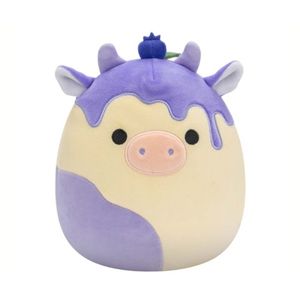 Squishmallows 20cm - benito - torta od sira i borovnica krava