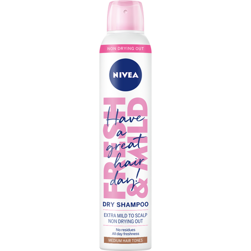 NIVEA Dry Shampoo Medium šampon za suvo pranje - smedja kosa 200ml slika 1