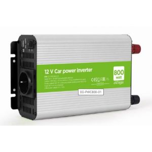 EG-PWC800-01 Gembird 12V Auto inverter DC/AC 800W+USB port