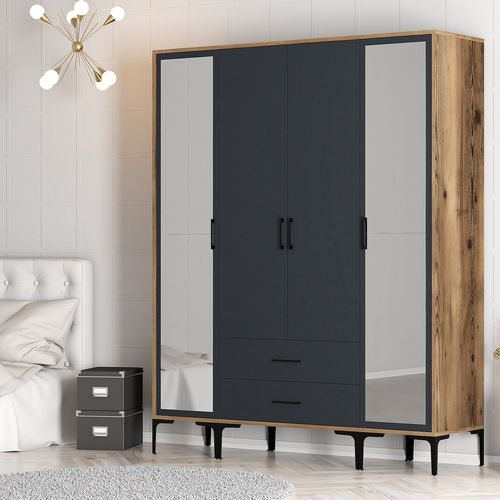 Kumsal RTR - Walnut, Anthracite Walnut
Anthracite Wardrobe slika 3