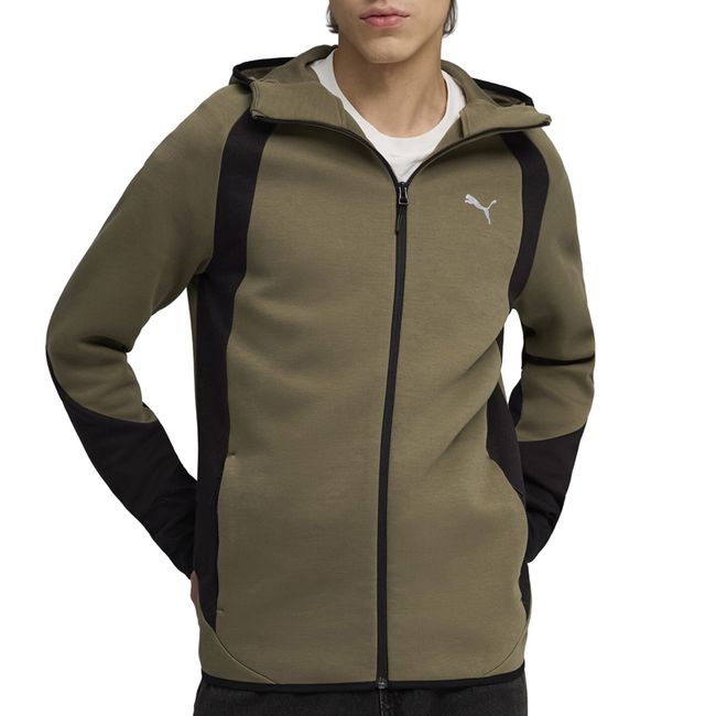 Puma Muški duks na kopčanje sa kapuljačom Evostripe FZ Hoodie DK