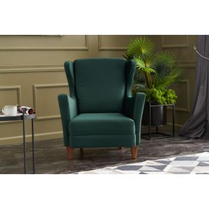 Atelier Del Sofa Fotelja wing LOLA zelena, Lola Berjer - Green