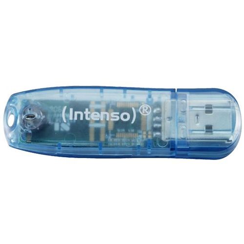 (Intenso) USB Flash drive 4GB Hi-Speed USB 2.0, Rainbow Line, PLAVI - USB2.0-4GB/Rainbow slika 2