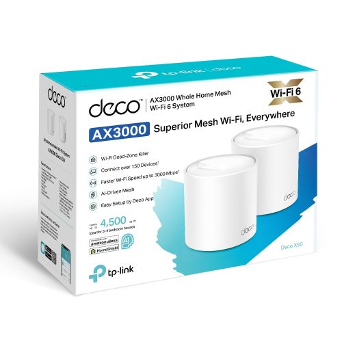 TP-Link Deco X50 (2 pack) home Mesh Wifi system slika 3