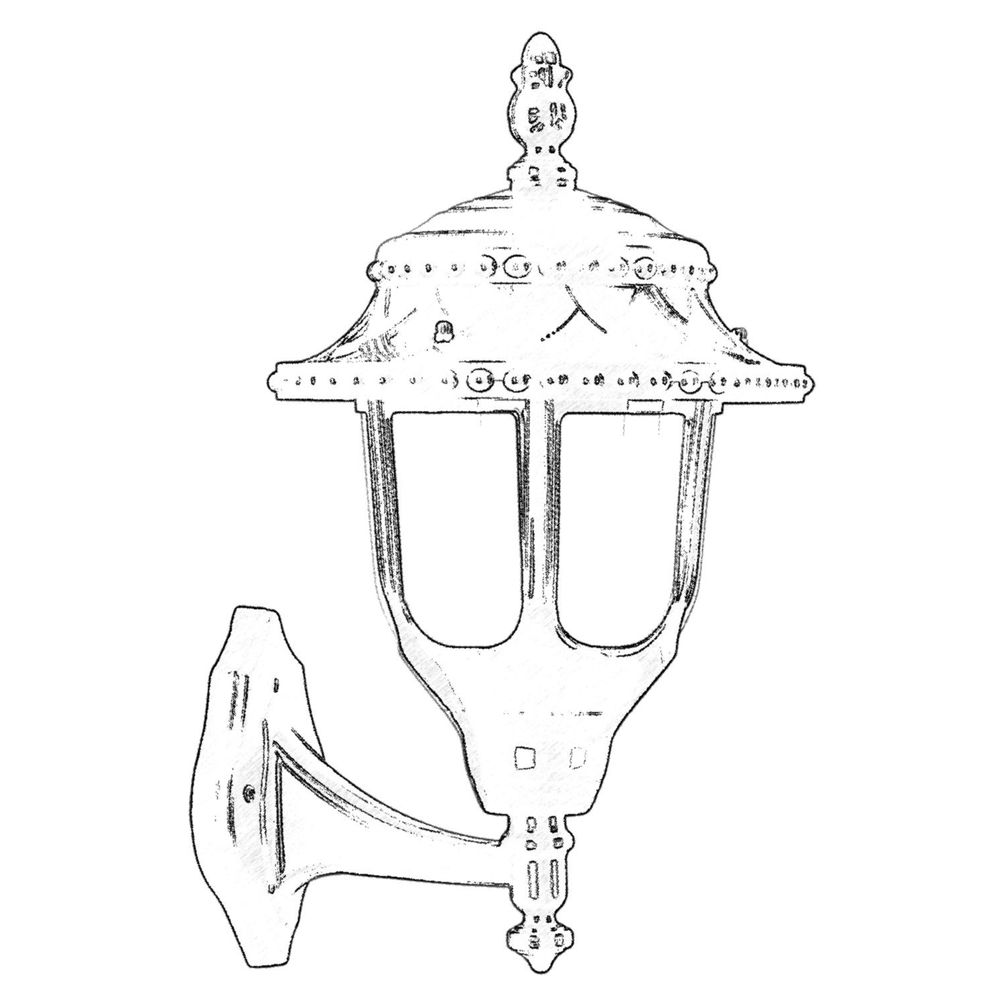 BAP-68180-BSY-M2 Crna Spoljna Zidna Lampa slika 2