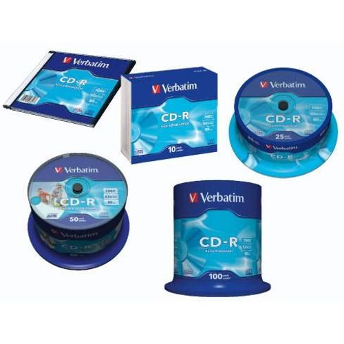 CD-R Verbatim 700 MB/80min 52x, slim box, 1/1, 43347 slika 2