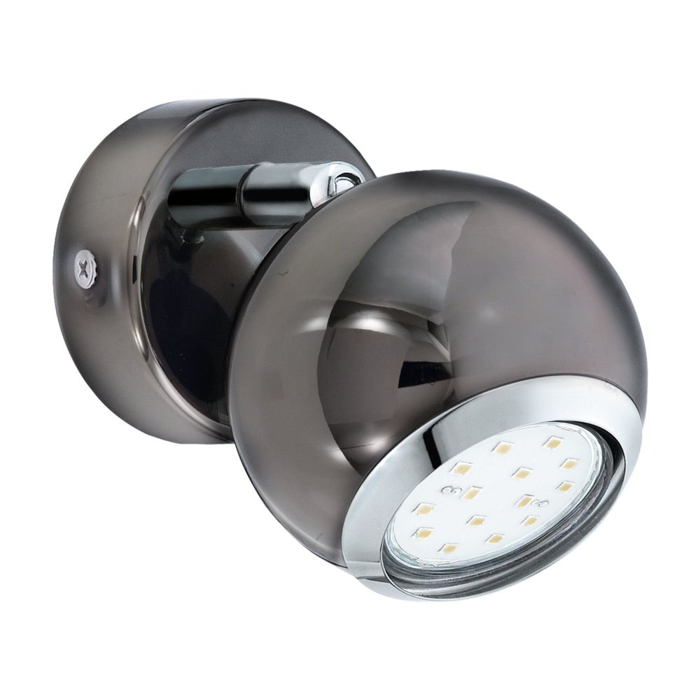 Eglo Bimeda reflektor/1, led, gu10, 1x3w, 240lm, nikl crni/krom  slika 1