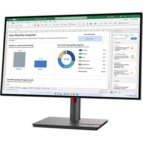 Monitor LENOVO ThinkVision P27q-30 27" / QHD / IPS / 75Hz / 4ms (crni) slika 3