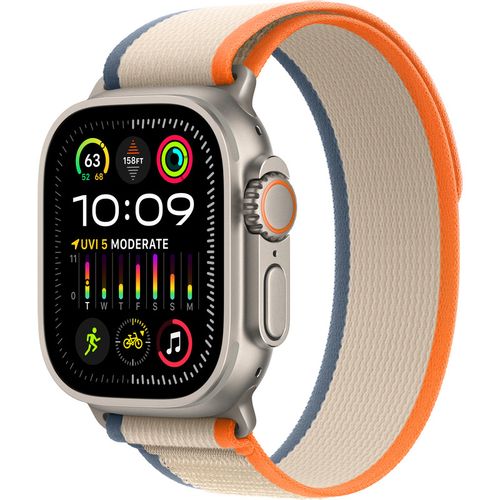 Apple Watch Ultra2 Cellular, 49mm Titanium Case with Orange/Beige Trail Loop - S/M slika 1
