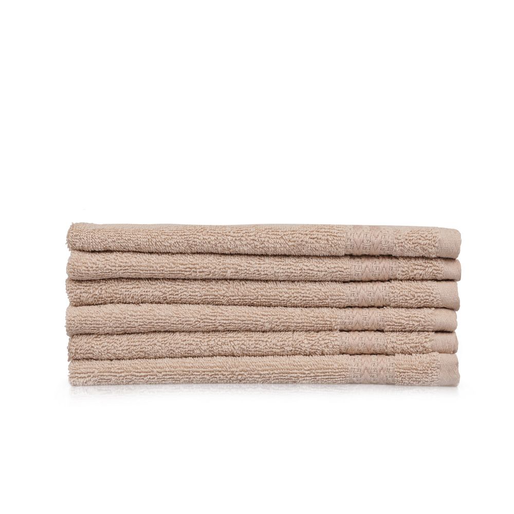 Wash towel set (6 pieces) Rainbow, colour: beige slika 2