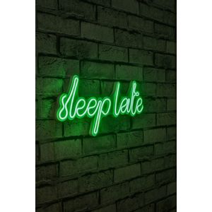 Wallity Ukrasna plastična LED rasvjeta, Sleep Late - Green