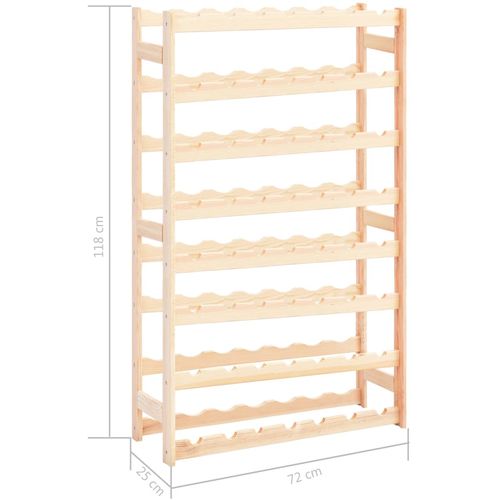 Stalak za vino za 56 boca od borovine slika 6