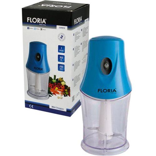 Floria ZLN9850/BL sjeckalica, 3 brzine, posuda 360 ml, 200 W, plava slika 2