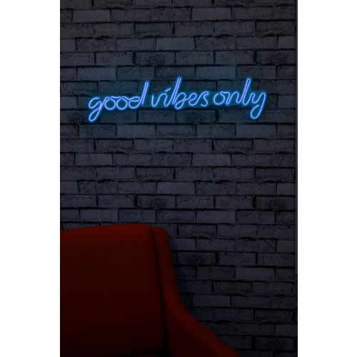 Wallity Good Vibes Only - Plava dekorativna plastična LED rasveta slika 1