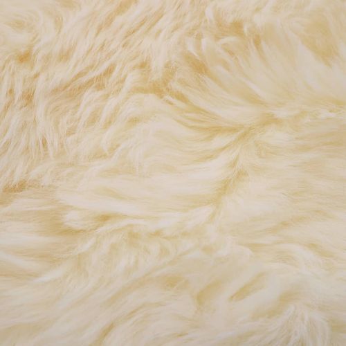 Tepih od ovčje kože 60 x 90 cm bijeli slika 18