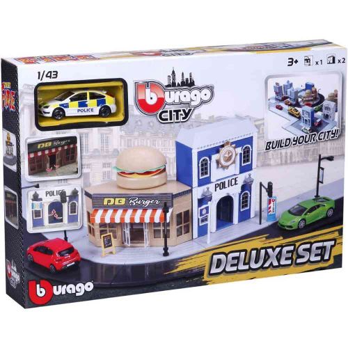 Burago Fire City Deluxe Set I Vozilo 1/43 Asst slika 2