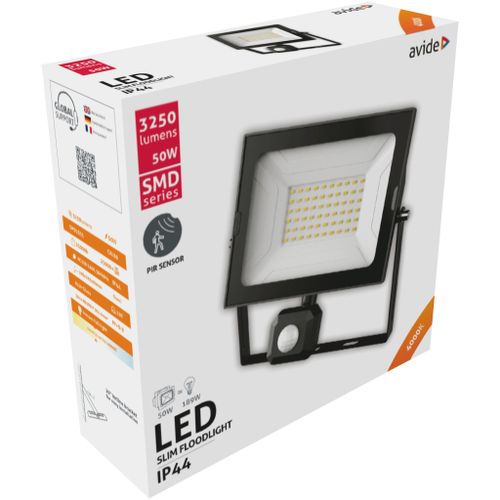 Avide reflektor Slim LED SMD 5000lm 4K IP65 50W slika 3