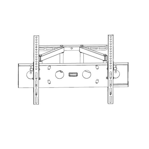 Alpha TILT 32-80 all around Nosač za TV/nagib 0-10/rotac.90/VESA 600x400/50kg/8-42cm slika 2