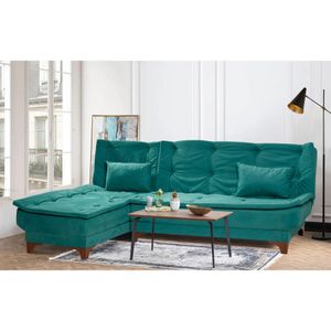 Atelier Del Sofa Kutna garnitura, Kelebek Köşe Left - Green