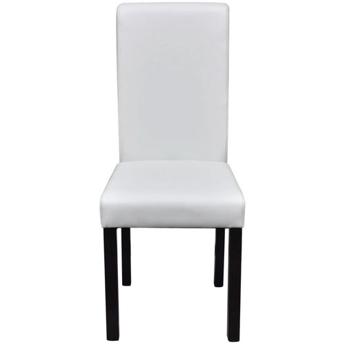Blagovaonske stolice od umjetne kože 6 kom bijele slika 8