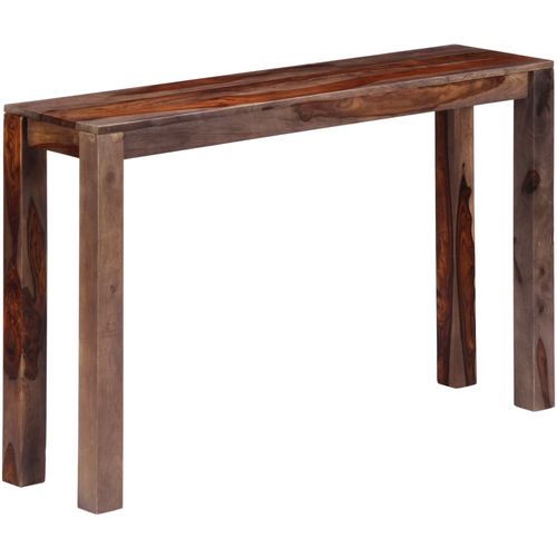 Konzolni stol od masivnog drva šišama sivi 120 x 30 x 76 cm slika 32