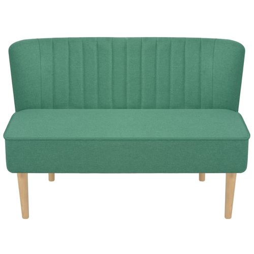 Sofa 117x55,5x77 cm Tkanina Zelena slika 7