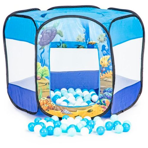Igralište šator za djecu - suhi bazen sa 100 lopti slika 2