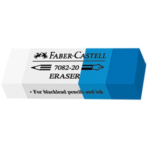 Gumica Faber Castell belo-plava za mastilo (1/30) 02425 slika 1