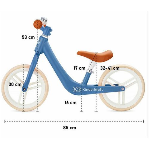 Kinderkraft balans bicikl Fly plus, plavi slika 9