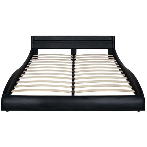 Okvir za krevet od umjetne kože s LED svjetlom crni 160 x 200 cm slika 6