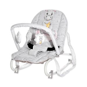 LORELLI ELIZA Njihalica za Bebe Noble Grey Hippo (0+mj/do 9kg)