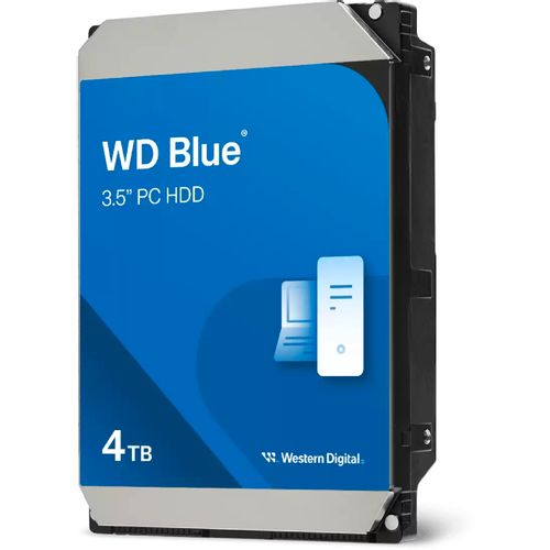 WD 4TB 3.5" SATA III 256MB 5400rpm WD40EZAX Blue hard disk slika 1