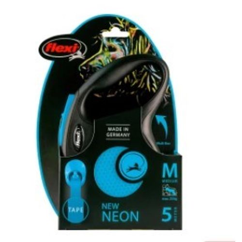 FLEXI NEW NEON VODILICA ZA PSE PLAVA M, 5m, 25kg slika 2