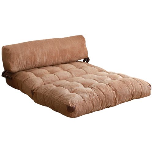 Fold Kadife 2 - Camel Camel 2-Seat Sofa-Bed slika 9