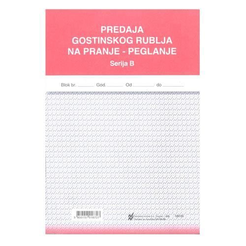 XII-36 PREDAJA GOSTINSKOG RUBLJA NA PRANJE I PEGLANJE; Blok 3 x 50 listova, 14,8 x 21 cm slika 2