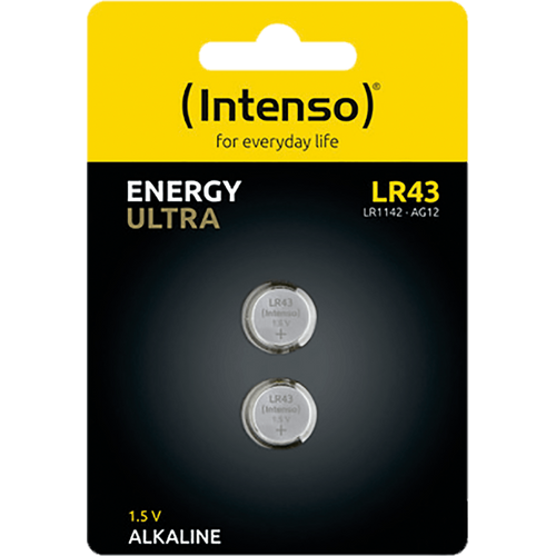 (Intenso) Baterija alkalna LR43/2, 1,5 V dugmasta, blister 2 kom slika 1