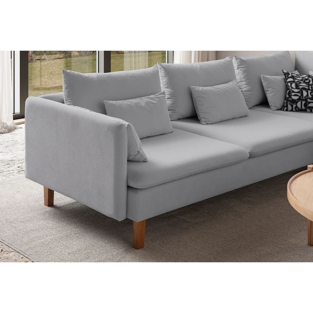 Ugaona Sofa Flexy L - siva slika 4