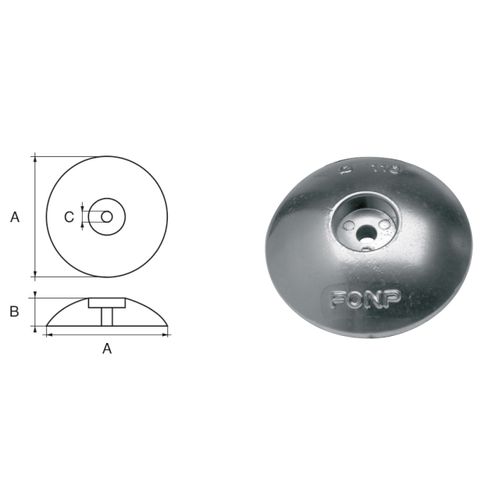 Cink anoda fp-05 fi50x12x8mm slika 1